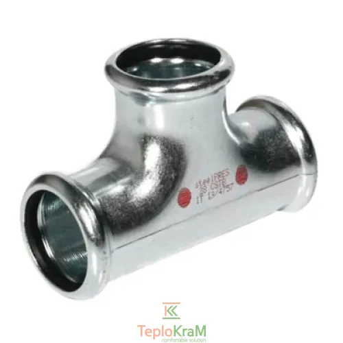 Трійник сталевий Ø 76,1 мм, оцинкований RM steelPRES 382 (382076000)