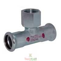 Тройник стальной Ø 35 х внутренняя резьба 1/2" х 35 мм, оцинкованный RM steelPRES 389 (389102035)