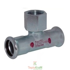 Тройник стальной Ø 76,1 х внутренняя резьба 1/2" х 76,1 мм, оцинкованный RM steelPRES 389 (389102076)