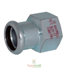 Перехідник сталевий Ø 35 мм х внутрішня різьба 1 1/4", оцинкований RM steelPRES 390 (390114035)