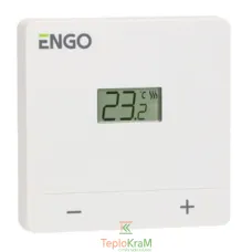 Дротовий добовий термостат ENGO EASYBATW, 2хААА (білий)