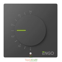 Дротовий механічний термостат ENGO ESIMPLE230B, 230 В (чорний)