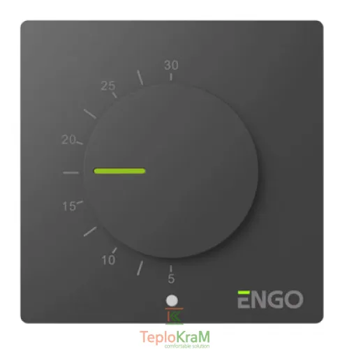 Дротовий механічний термостат ENGO ESIMPLE230B, 230 В (чорний)