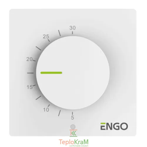 Дротовий механічний термостат ENGO ESIMPLE230W, 230 В (білий)