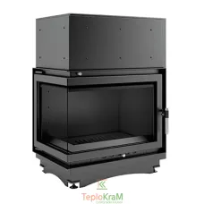 Каминная топка Kratki Zuzia/PW/BL/15/BS/W 12 кВт, левая с водяным контуром