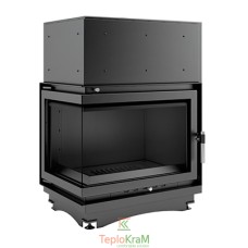 Камінна топка Kratki Zuzia/PW/BL/19/BS/W 19 кВт, ліва з водяним контуром