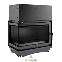 Камінна топка Kratki Oliwia PW/BL/17/BS/W 17 кВт, ліва з водяним контуром