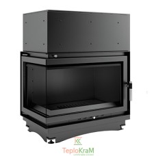 Каминная топка Kratki Oliwia PW/BL/17/BS/W 17 кВт, левая с водяным контуром
