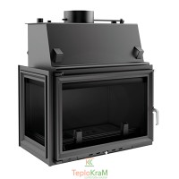 Камінна топка Kratki Oliwia PW/BL/22/W 22 кВт, ліва з водяним контуром