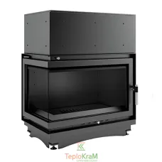 Каминная топка Kratki Oliwia PW/BL/22/BS/W 22 кВт, левая с водяным контуром