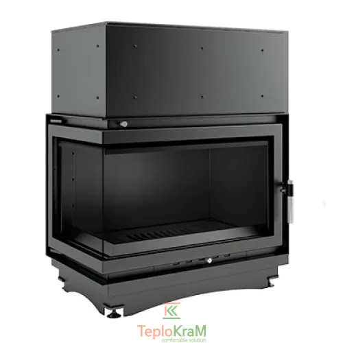 Каминная топка Kratki Oliwia PW/BL/22/BS/W 22 кВт, левая с водяным контуром