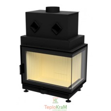Камінна топка Gavryliv & Sons 72х48х52+R 14,9 кВт, права, рифлений шамот
