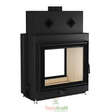 Каминная топка Gavryliv & Sons 76x62+O 13,5 кВт, туннельная, рифленый шамот