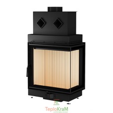Каминная топка Gavryliv & Sons 64x39x62+R 13 кВт, правая, рифленый шамот