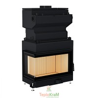 Камінна топка Gavryliv & Sons 74x37x44WML 11 кВт, ліва з водяним контуром, рифлений шамот