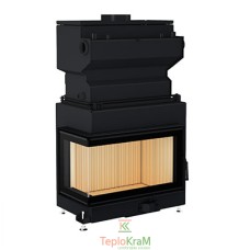 Каминная топка Gavryliv & Sons 74x37x44WML 11 кВт, левая с водяным контуром, рифленый шамот