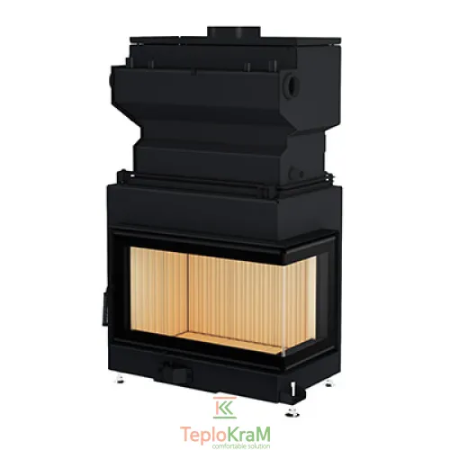 Каминная топка Gavryliv & Sons 74x37x44WMR 11 кВт, правая с водяным контуром, рифленый шамот