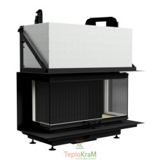 Камінна топка Gavryliv & Sons 33х100х33х54++H 14 кВт, тристороння з гільйотиною, чавунне футерування
