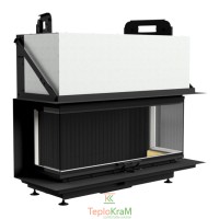 Камінна топка Gavryliv & Sons 34х120х34х54++H 16 кВт, тристороння з гільйотиною, чавунне футерування
