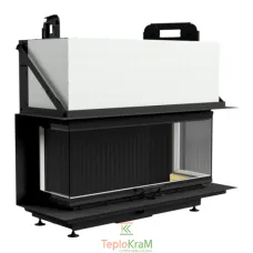 Камінна топка Gavryliv & Sons 34х120х34х54++H 16 кВт, тристороння з гільйотиною, чавунне футерування