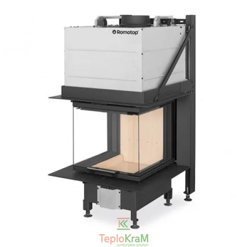 Камінна топка Romotop HEAT U 3g L 50.52.50.21 К1, 8 кВт, тристороння з гільйотиною, з опорною конструкцією