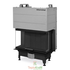 Камінна топка Romotop HEAT C 3g L 80.52.31.25, 10 кВт, тристороння з гільйотиною, темний шамот