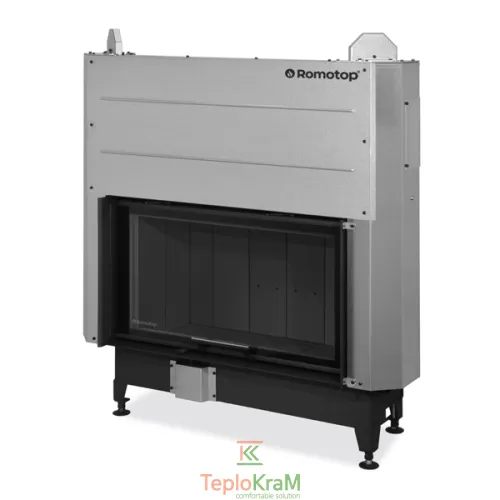 Камінна топка Romotop HEAT 3g L 88.50.06, 9 кВт, з гільйотиною, темне футерування