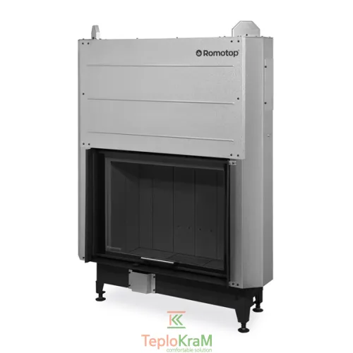 Камінна топка Romotop HEAT 3g L 88.66.06, 10,6 кВт, з гільйотиною, темне футерування