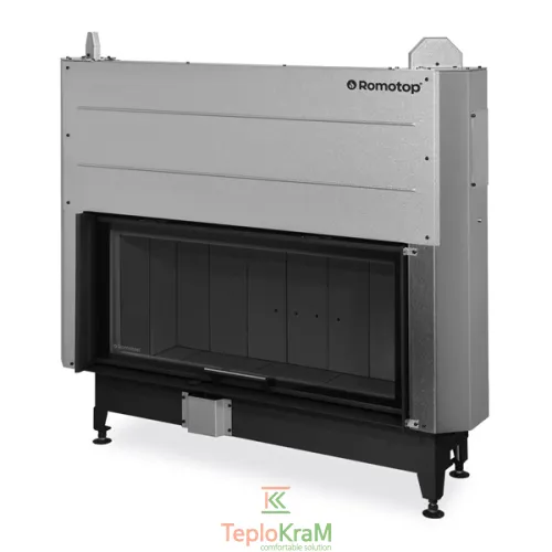 Камінна топка Romotop HEAT 3g L 110.50.06, 15,8 кВт, з гільйотиною, темне футерування