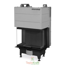 Камінна топка Romotop HEAT C 3g L 65.52.31.26, 7,8 кВт, тристороння з гільйотиною, темне футерування