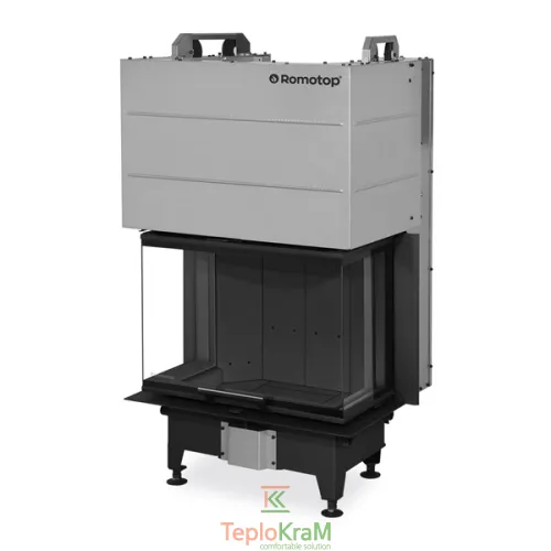 Камінна топка Romotop HEAT C 3g L 65.52.31.26, 7,8 кВт, тристороння з гільйотиною, темне футерування
