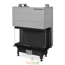 Камінна топка Romotop HEAT C 3g L 80.52.31.26, 9,9 кВт, тристороння з гільйотиною, темне футерування