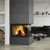 Камінна топка Romotop HEAT U 3g L 50.52.70.26, 10 кВт, тристороння з гільйотиною, темне футерування