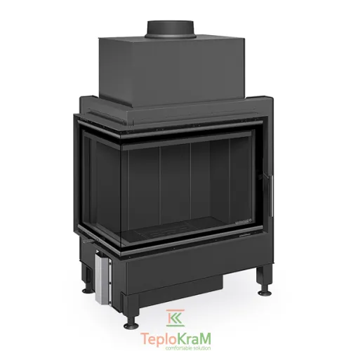 Каминная топка Romotop HEAT L 4g S 65.51.40.26, 10,4 кВт, левая, темная футеровка