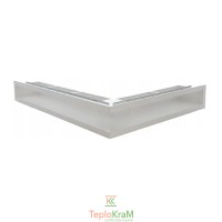 Вентиляційна решітка права кутова з рамкою Darco KRVO-L/R, 500х700/70 мм, біла
