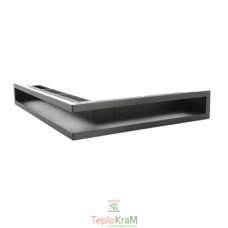 Вентиляционная решетка левая угловая с рамкой Darco KRVO-L/R, 700х500/100 мм, черная