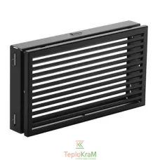 Вентиляційна решітка Darco KRVIN, 220x145 мм, чорна