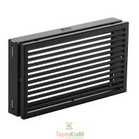 Вентиляційна решітка Darco KRVIN, 430x145 мм, чорна
