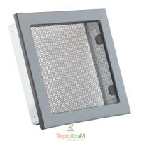 Вентиляційна решітка з сіткою Darco KRVSM, 220х220 мм, чорна