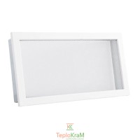 Вентиляционная решетка с сеткой Darco KRVSM, 450х220 мм, белая