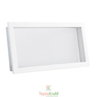 Вентиляційна решітка з сіткою Darco KRVSM, 450х240 мм, біла