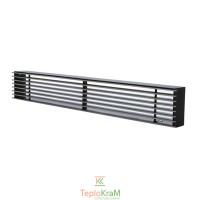 Вентиляционная решетка DARCO LOFT 650x60 мм, черная+хром