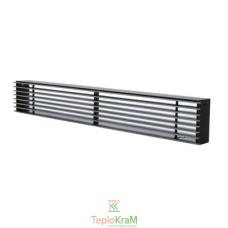 Вентиляционная решетка DARCO LOFT 650x60 мм, черная+хром