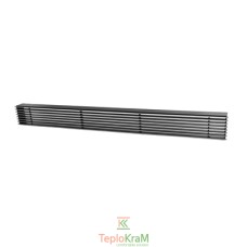 Вентиляційна решітка DARCO LOFT 1000x60 мм, чорна+хром