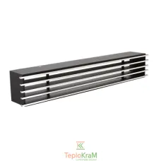 Вентиляційна решітка DARCO LOFT 350x100 мм, чорна+хром