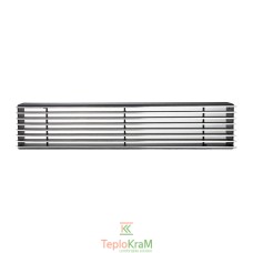 Вентиляційна решітка DARCO LOFT 650x100 мм, чорна+хром