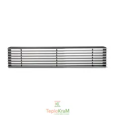 Вентиляційна решітка DARCO LOFT 650x100 мм, чорна+хром