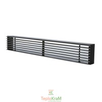 Вентиляційна решітка DARCO LOFT 800x100 мм, чорна+хром