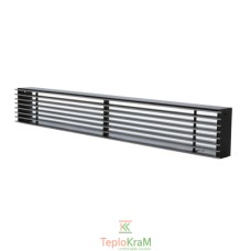 Вентиляційна решітка DARCO LOFT 800x100 мм, чорна+хром