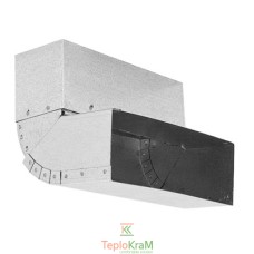 Колено "потолок-стена", регулируемое 45-90° Darco KSSN, 150х50 мм